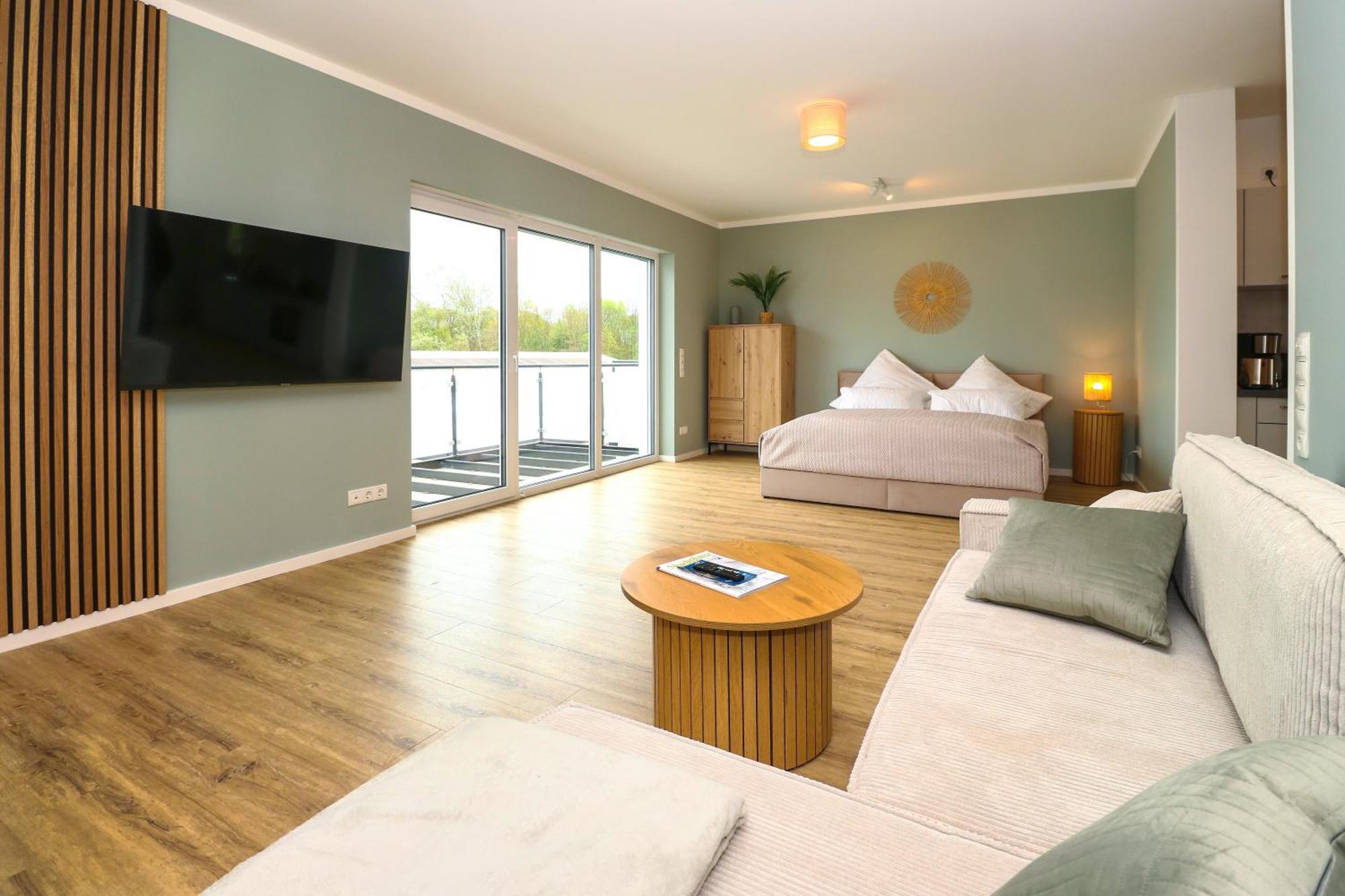 Lightplace - Moderne Apartments In Braunschweig - Balkon - Netflix - Am Kanal Eksteriør bilde